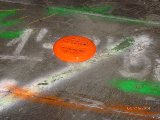 Hartman Dome HHD-2.5-3.5 Installed into hole in floor at a construction site, image 8