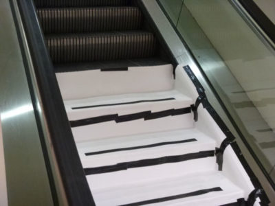 Installed Escalator Step Covers 002