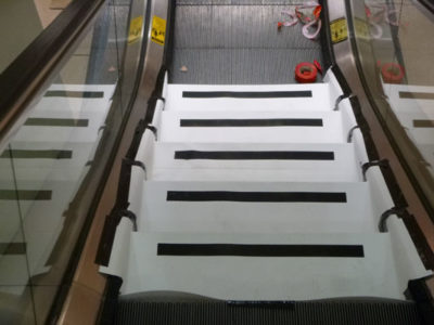 Installed Escalator Step Covers 004
