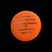 Wood Hole CoversHWD-2-3-OrangeOrange for 2.0, 2.5, or 3.0 inch holes15-pack